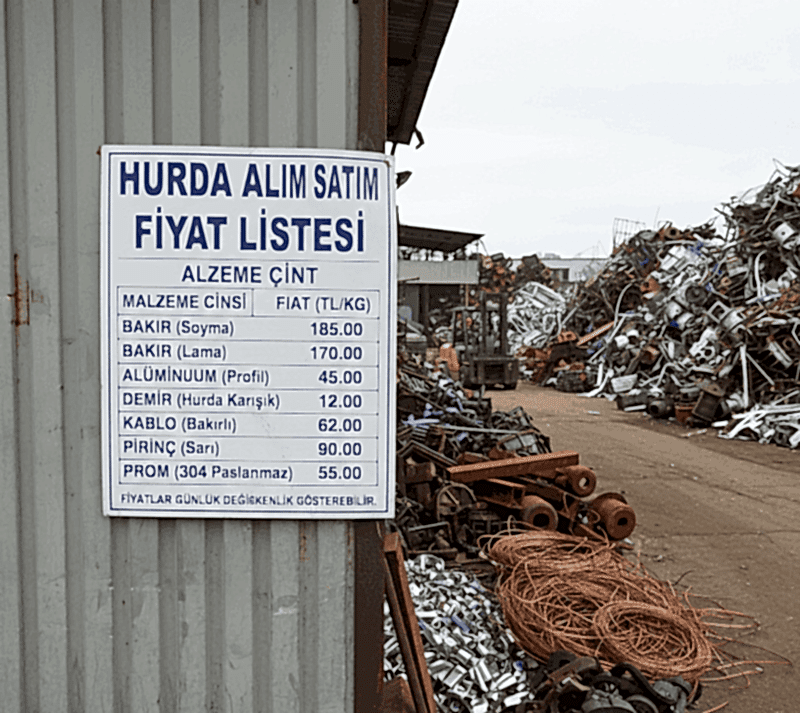 Hurda Alım Satım Fiyat Listesi İstanbul 2026